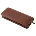 thumbnail image 1 of Exquisite Leather Pen for Case Portable Zipper Pencil Bag Multiple Elastic Pen S, 1 of 21