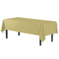 thumbnail image 1 of Exquisite Light Yellow Plastic Tablecloth Cover - 54" x 108" - Heavy Duty - Disposable - 2 Pack, 1 of 7
