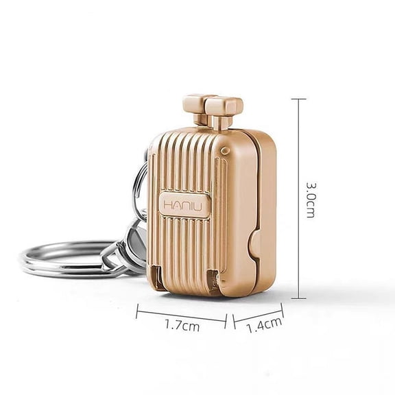 Exquisite Luggage Keychain Foldable Nail Cutter Stainless Steel Nail Clippers Rotary Toenail Fingernail Manicure Trimmer