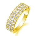 thumbnail image 1 of Exquisite Moissanite Eternity Rings Women Round Cut D Color VVS1 Clarity S925 Sterling Silver Lab Created Diamond Wedding Bands Ideal Choice for Couple Parties Date Travel, 1 of 5