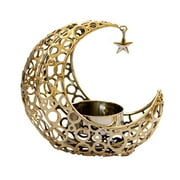 Exquisite Moon Shaped Metal Candle Holder Enhancing Your Home Décor With