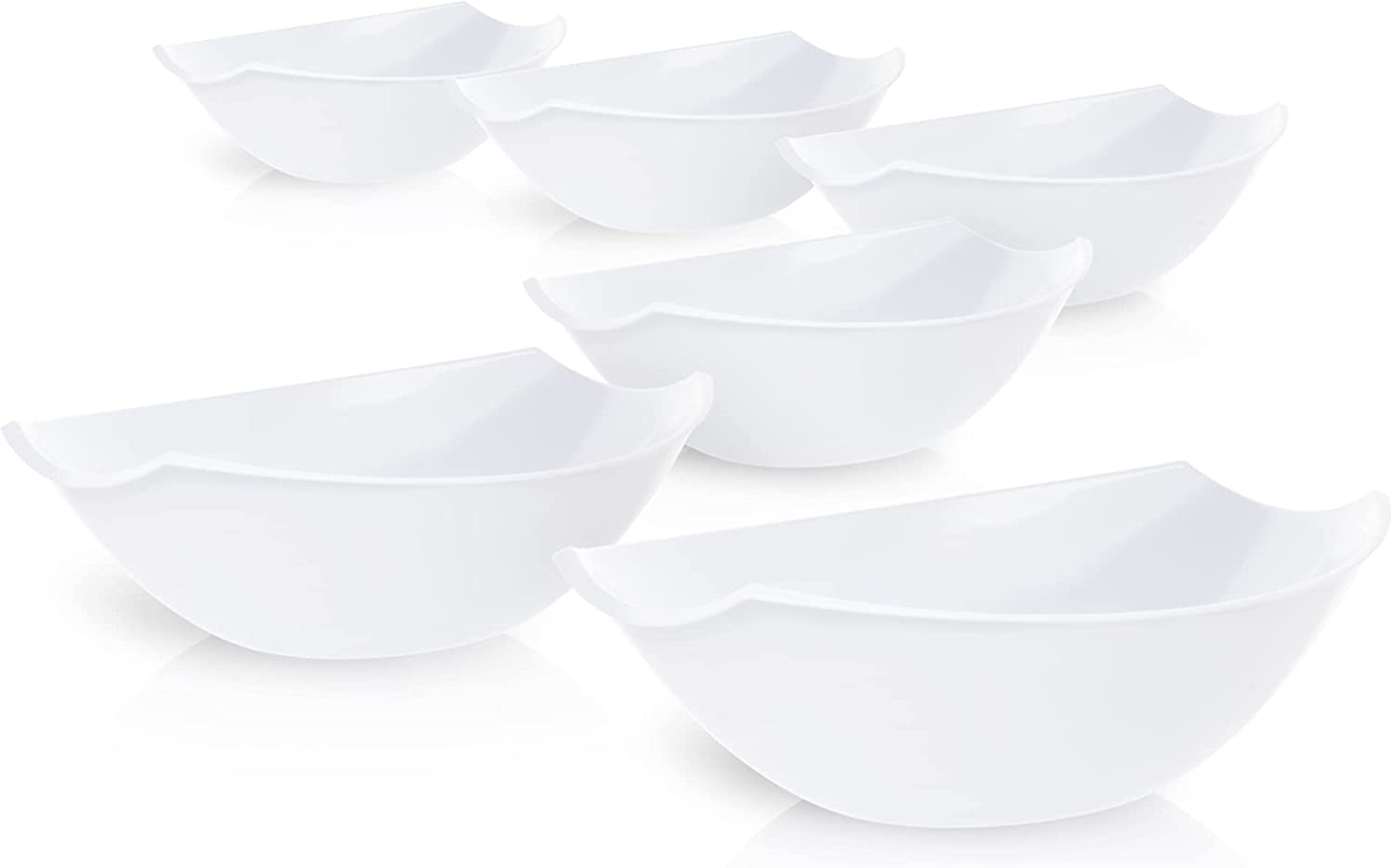 Exquisite Pack Of 8 Disposable Plastic Serving Bowls Plastic For