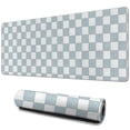 thumbnail image 1 of Exquisite Pastel Checkered Mouse Pad with Boho Charm - Anti-Slip Rubber Base, Ideal for Home Office, Sized 31.5x11.8in for Computer & Laptop, 1 of 7