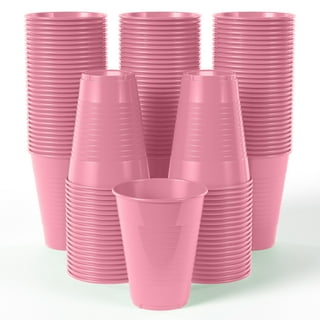 DecorRack Party Cups 12 fl oz Reusable Disposable Cups (Pink, 120)