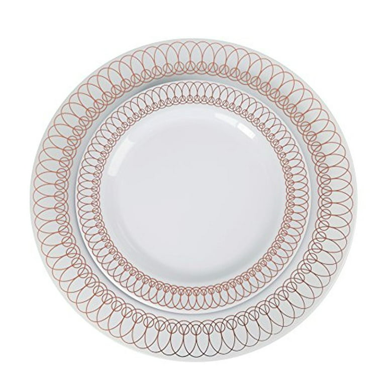 Hard Plastic 11.5 Rectangle DINNER PLATES Wedding Party Disposable  TABLEWARE