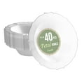 thumbnail image 1 of Exquisite Fancy Plastic Bowls Disposable Bowls 12 Oz Bowl Set Of 40 Disposable Soup Bowls Plastic Serving Bowls Perfect Plastic Ice Cream Bowls or Plastic Salad Bowls - Clear - Silver Rim, 1 of 7