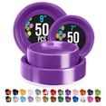 thumbnail image 1 of Exquisite Plastic Plate Combo 100 Pack 9 & 7 Inch Purple Plastic Disposable Party Plates, 1 of 6