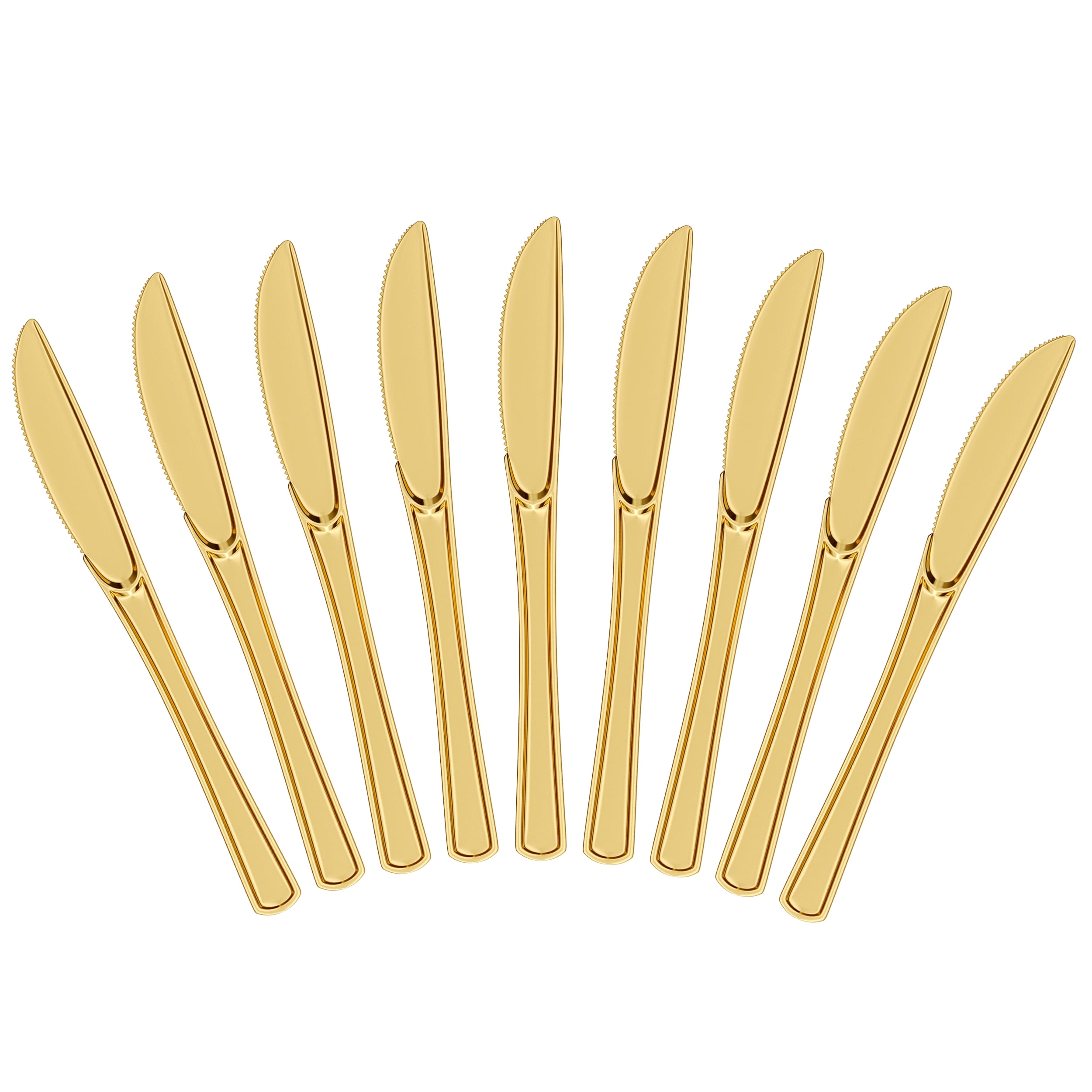 Exquisite Premium Gold Plastic Knives - 20 Ct. - Walmart.com