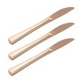 thumbnail image 1 of Exquisite Premium Rose Gold Plastic Silverware - Heavy Duty Cutlery - 20 Rose Gold Plastic Knives, 1 of 1