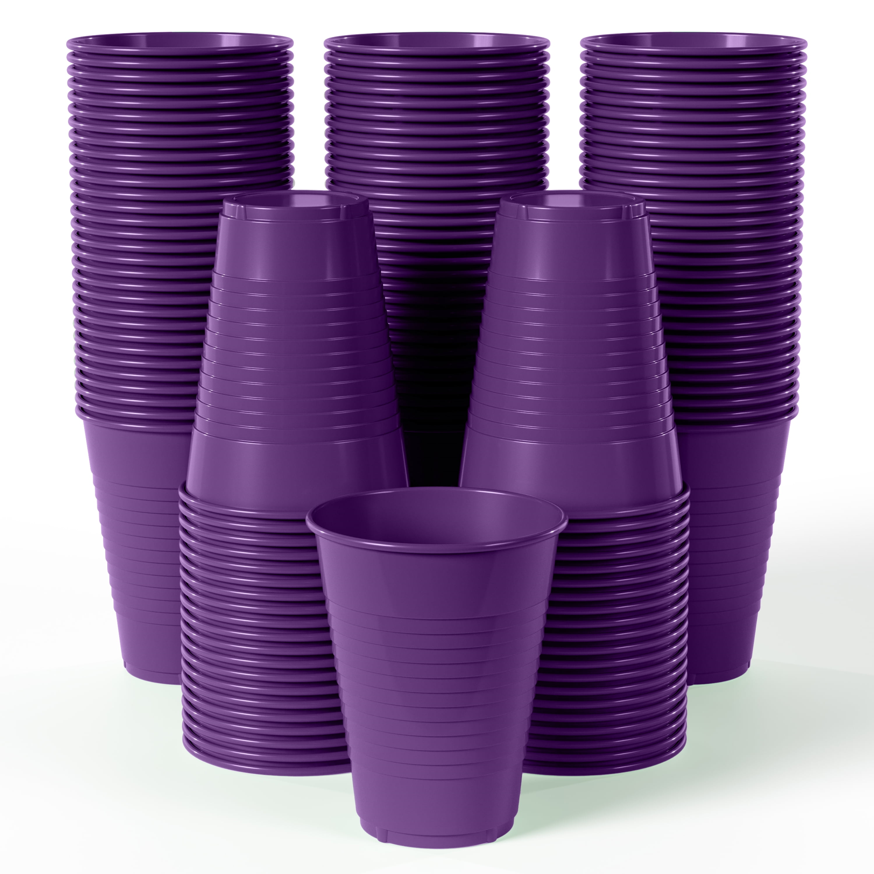 12 Ounce Purple Plastic Cups from Beads by the Dozen, New Orleans