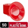 thumbnail image 1 of Exquisite Red Plastic Party Bowls - 50 Pack, 12 oz, 1 of 6