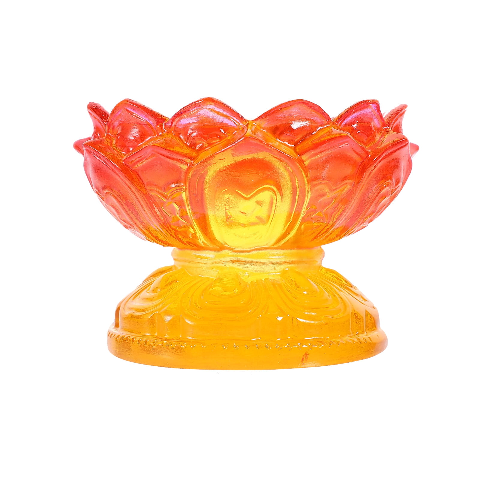 Exquisite Religious Prayer Wheel Support Desktop LotusShaped Buddha