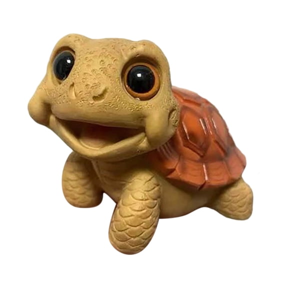 Exquisite Resin Turtle Sculpture Elegant Desktop Decoration Artwork For Home Tabletop Display