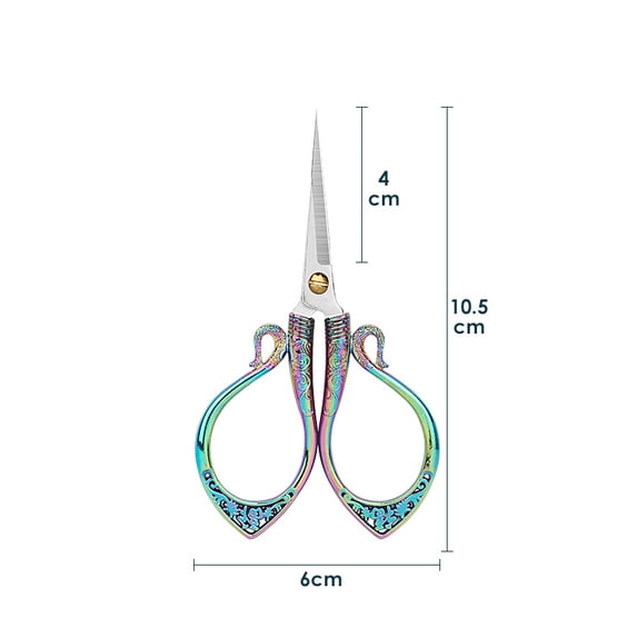 Exquisite Retro Scissors Handmade Embroidery Scissors Cross Embroidery Scissors Stainless Steel Thread Cutting Tailor Scissors (Retro scissors 21)