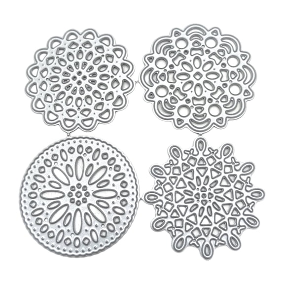 Exquisite Round Lace Cutting Die Stencil for Creative Paper Art Crafts Cutting Template Wonderful Gifts for Children