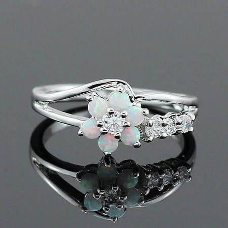 Exquisite Round White, Diamond Ring, Gold Plated & Sterling Silver, 0.77"