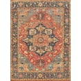 thumbnail image 1 of Exquisite Rugs Antique Weave Serapi Rust/Blue New Zealand Wool Hand-Knotted Area Rug, 1 of 2