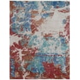 thumbnail image 1 of Exquisite Rugs Antolini Red/Multi Bamboo Silk handloomed Area Rug, 1 of 4