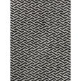 thumbnail image 1 of Exquisite Rugs Area Rug Berlin 8X11 Handmade Hand-Stitched Leather/Viscose Charcoal/Ivory, 1 of 6