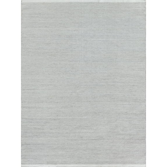 Exquisite Rugs Bintan Indoor/Outdoor Handmade Flatweave P.E.T. Yarn Ivory/Silver Area Rug