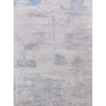 thumbnail image 1 of Exquisite Rugs Cassina Gray/Blue Bamboo Silk handloomed Area Rug, 1 of 4