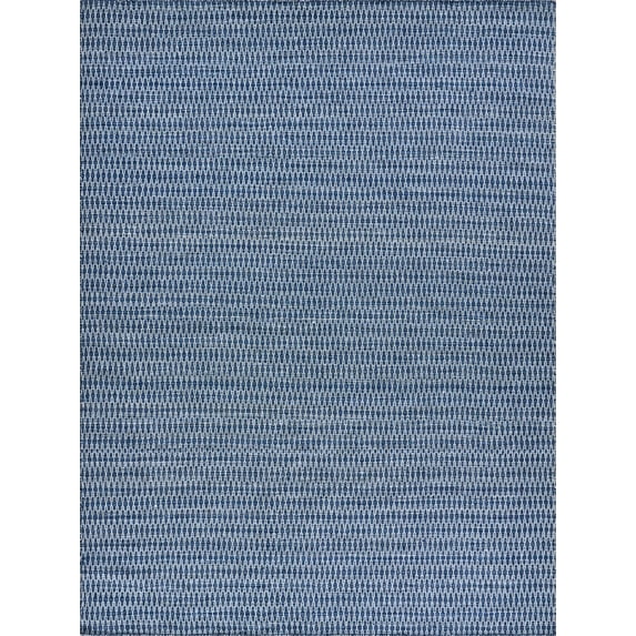 Exquisite Rugs Florence Indoor/Outdoor Handmade Flatweave P.E.T. Yarn Navy Area Rug