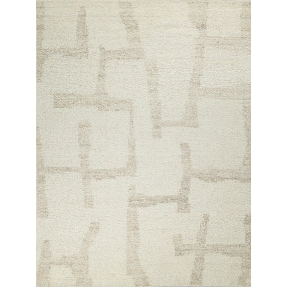Exquisite Rugs Kokomo Ivory/Sand New Zealand Wool flatweave Area Rug