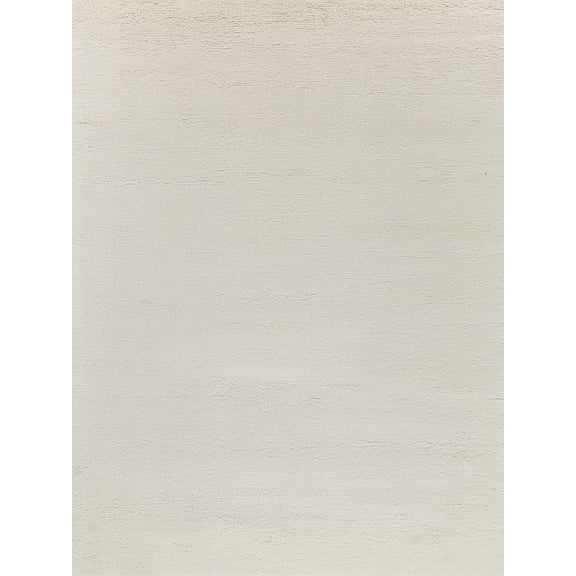 Exquisite Rugs Merino Ivory Merino Wool Hand-Knotted Area Rug