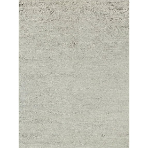 Exquisite Rugs Merino Silver Merino Wool Hand-Knotted Area Rug