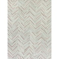 thumbnail image 1 of Exquisite Rugs Natural Hide Ivory/Beige/Red/Multi Leather Hide Hand-Tufted Area Rug, 1 of 4