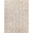 thumbnail image 1 of Exquisite Rugs Natural Hide Silver Leather Hide Hand-Tufted Area Rug, 1 of 2