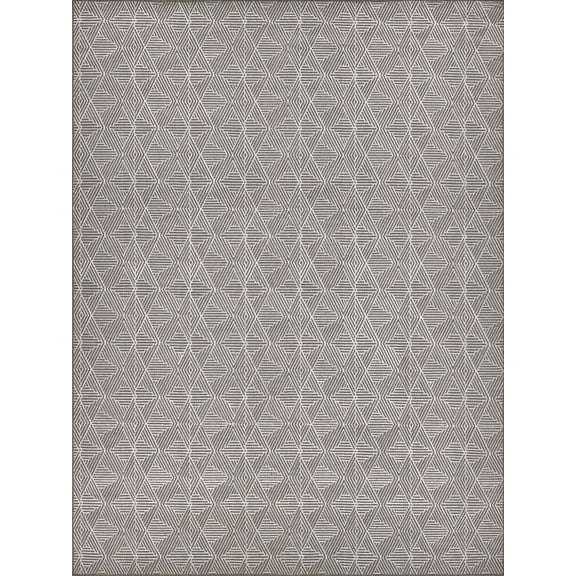 Exquisite Rugs Pavilion Handmade Flatweave New Zealand Wool/Polyester Gray Area Rug