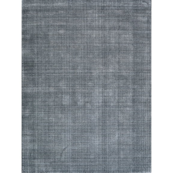 Exquisite Rugs Serena Black Nylon/Bamboo Silk handloomed Area Rug