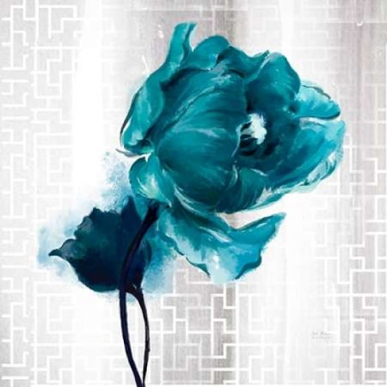 Exquisite Spring Turquoise Tulip Canvas Art - Art Atelier Alliance (24 x 24)