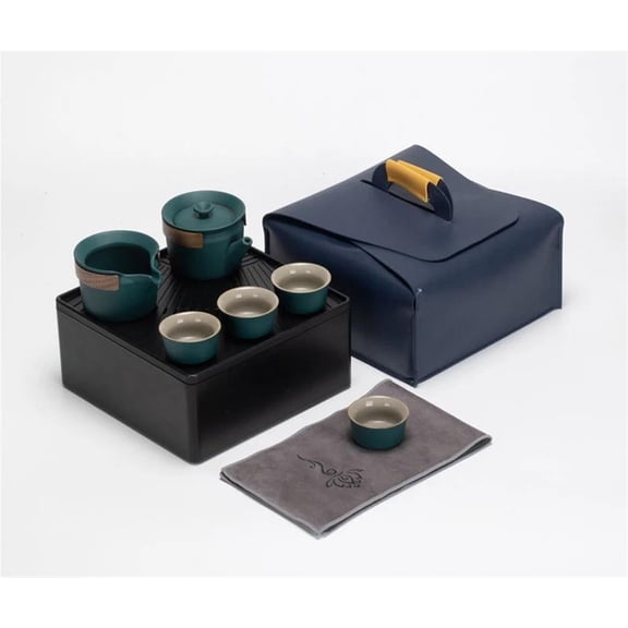Exquisite Tea Set Chinese Porcelain Storage Box Portable Travel Outdoor Teapot Teacup Kung Fu Tea Set Chinese Tea Ceremony Gift