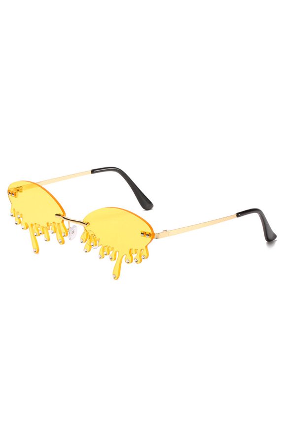 Adult Teardrop Visor Sunglasses with UV400 Protection Exquisite Frame Design and 100 Percent Visible Light Perspective Rate Fashionable Eye Protection