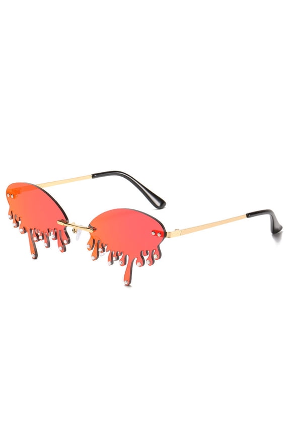 Adult Teardrop Visor Sunglasses with UV400 Protection Exquisite Frame Design and 100 Percent Visible Light Perspective Rate Fashionable Eye Protection