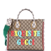 Exquisite Tote Printed GG Coated Canvas Small By Rebag