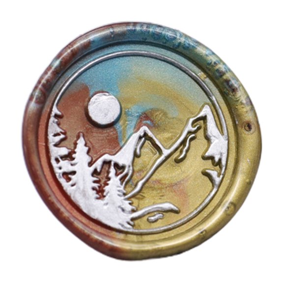 Exquisite Wax Stamp Replacement for Head Hawaii Island Theme Design 0.98'' for DIY Scrapbooking Card Making Sealing Enve