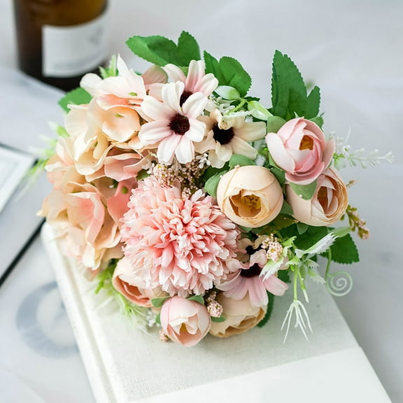 Exquisite Wedding Handheld Flower, Beautiful Simulation Floral Decoration, Romantic Wedding Photography Prop, Elegant Home Decor Flower Art, Thoughtful Gift for Newlyweds