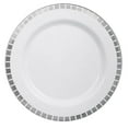 thumbnail image 1 of Exquisite Round Disposable Plastic Dinner Plates, 10.25 Inch - 40 Pack, 1 of 8