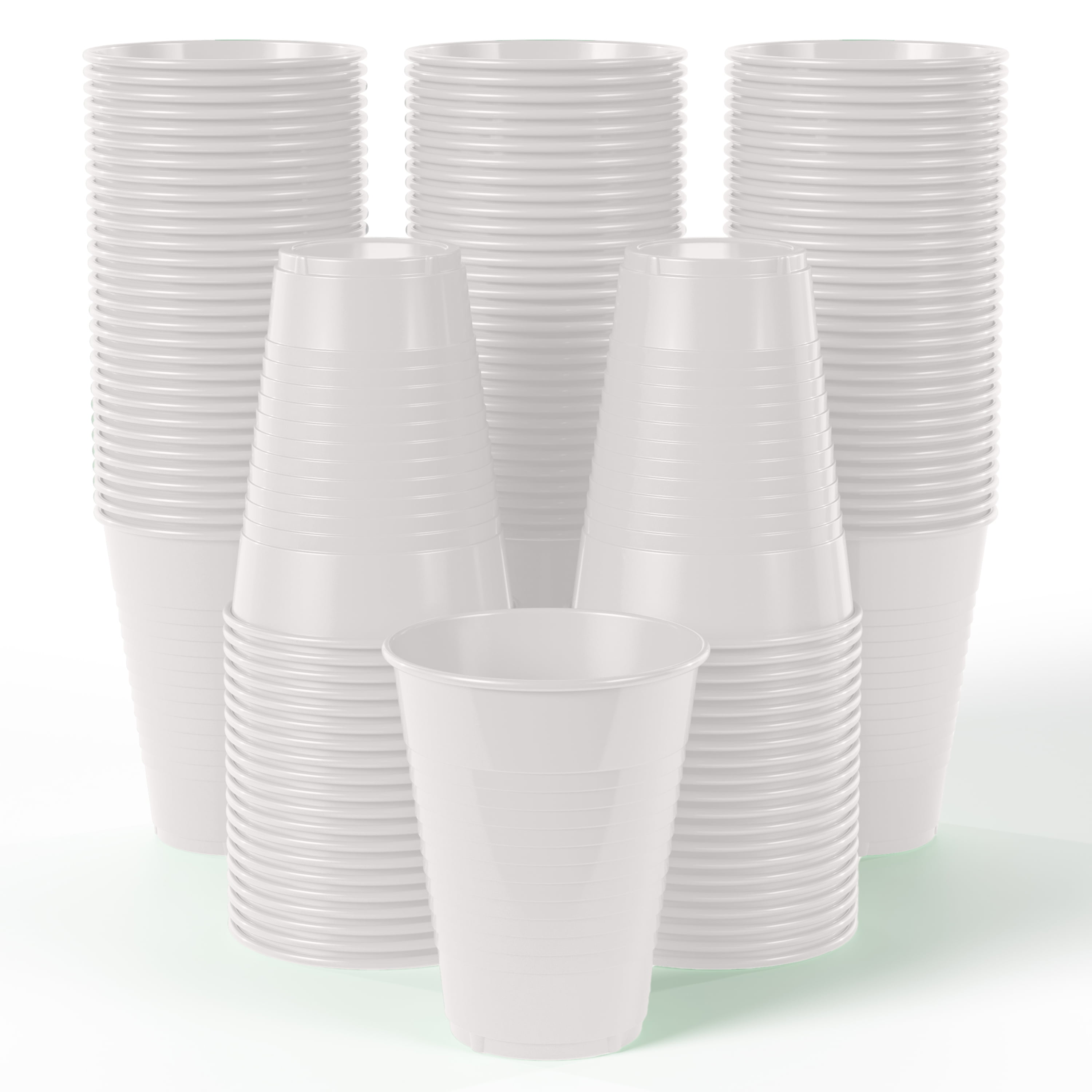 Emerald Green Solid Paper Cups - 12 oz (Pack Of 10) - Disposable Drinkware  - Perfect For Parties, Events & Gatherings