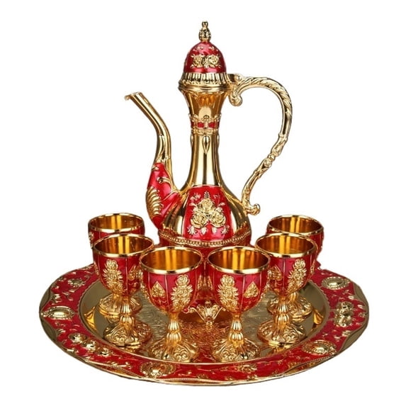 Exquisite Wine Set Palace Style Home Ornaments Restaurant Hotel Classic Creative Wine Glass Water Pot Gift