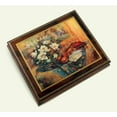 thumbnail image 1 of Exquisite Wood Tone Ercolano Musical Jewelry Box - "Swan Melody" by Lena Liu - Ail My Loving, 1 of 2