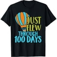 thumbnail image 1 of Exquisite and comfortable-100 Days Just Flew By For Boys and Teachers Hot Air Balloon T-Shirt, 1 of 4