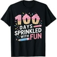 thumbnail image 1 of Exquisite and comfortable-100 Days Sprinkled With Fun Cupcake 100th Day Of School Girl T-Shirt, 1 of 4