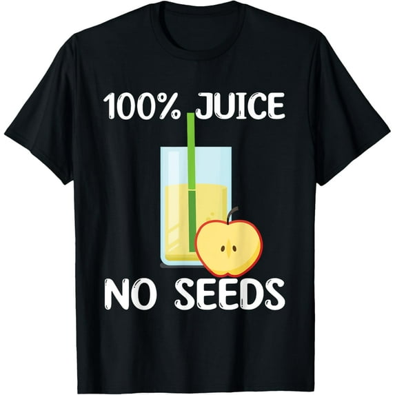Exquisite and comfortable-100% Juice No Seeds Costume Love Apple Juice T-Shirt