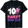 thumbnail image 1 of Exquisite and comfortable-10th Birthday Girl 10 Yrs Old Bday Bubble Boba Tea Anime T-Shirt, 1 of 4