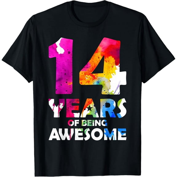 Exquisite and comfortable-14 YEARS OF BEING AWESOME 14TH BIRTHDAY T-Shirt
