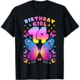 thumbnail image 1 of Exquisite and comfortable-14th Birthday, Girl 14 Years, Butterfly, Number 14 T-Shirt, 1 of 4